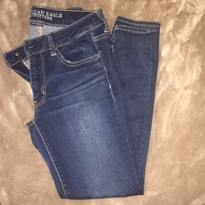 American Eagle super stretchy jeggings dark wash